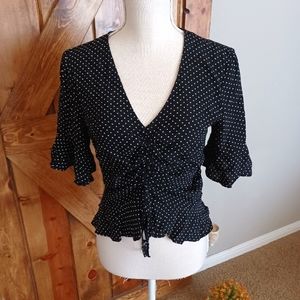 H&M polka dot blouse